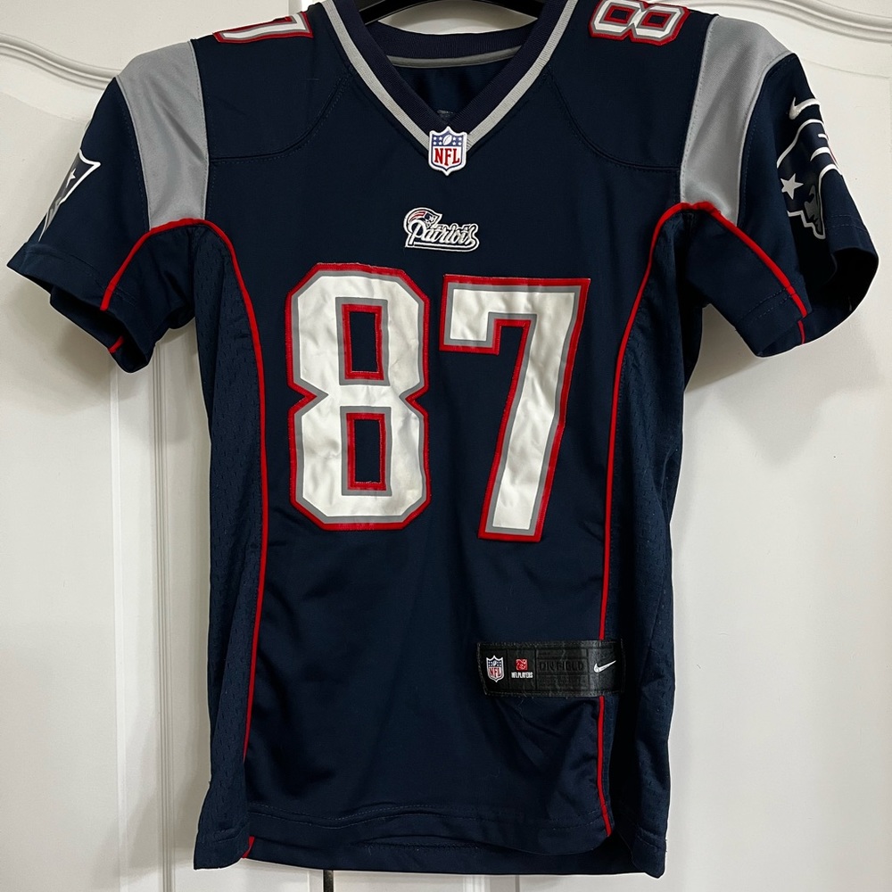 Mens Patriots Gronkowski Jersey,  sewn patched, size small
